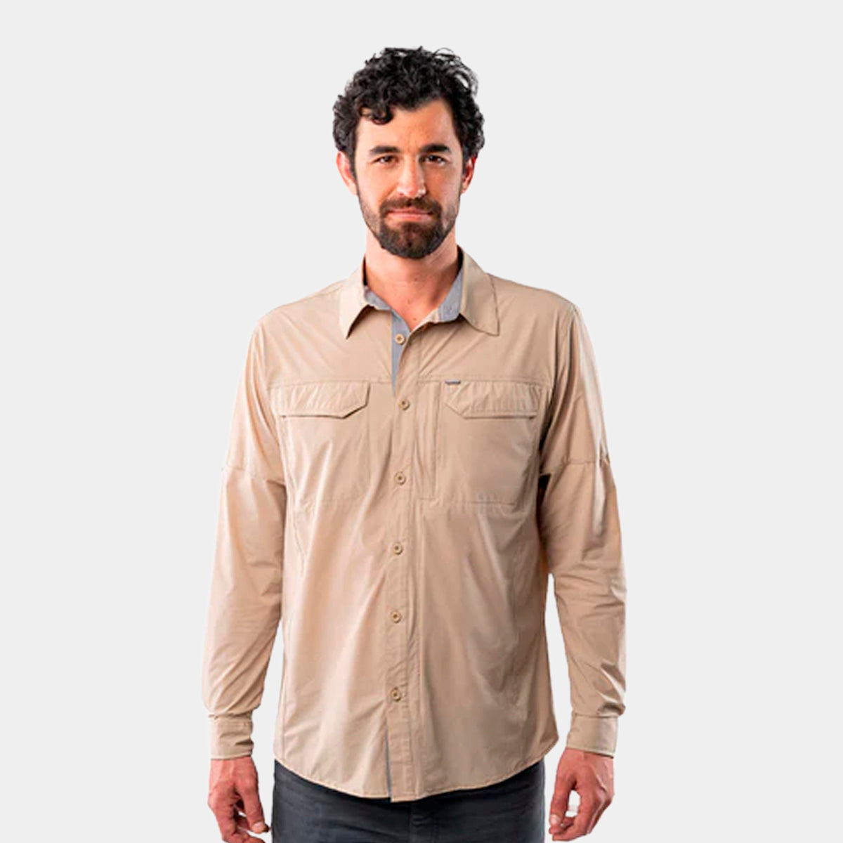 CAMISA ANTAKARI SPANDEX BEIGE