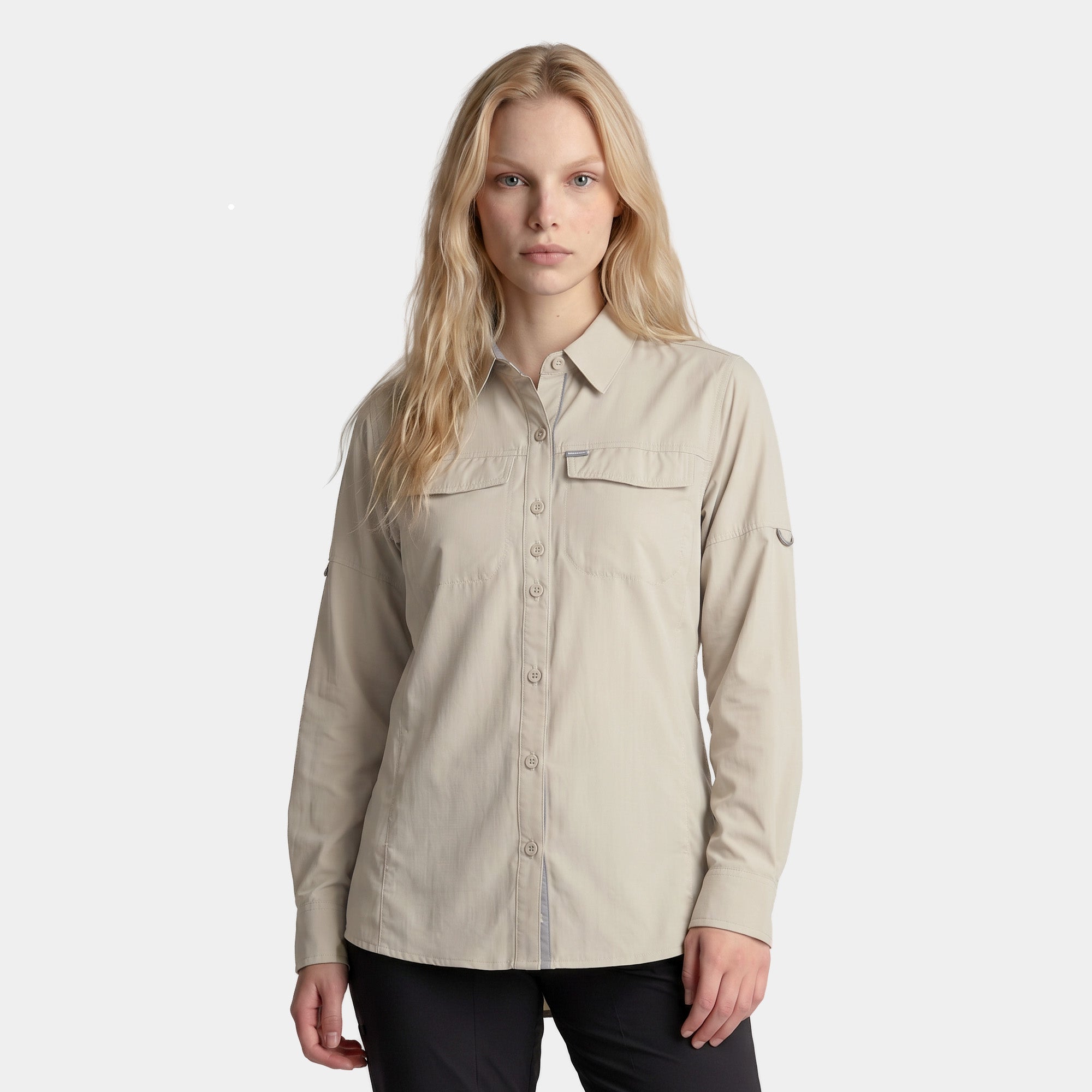CAMISA ANTAKARI SPANDEX MUJER BEIGE