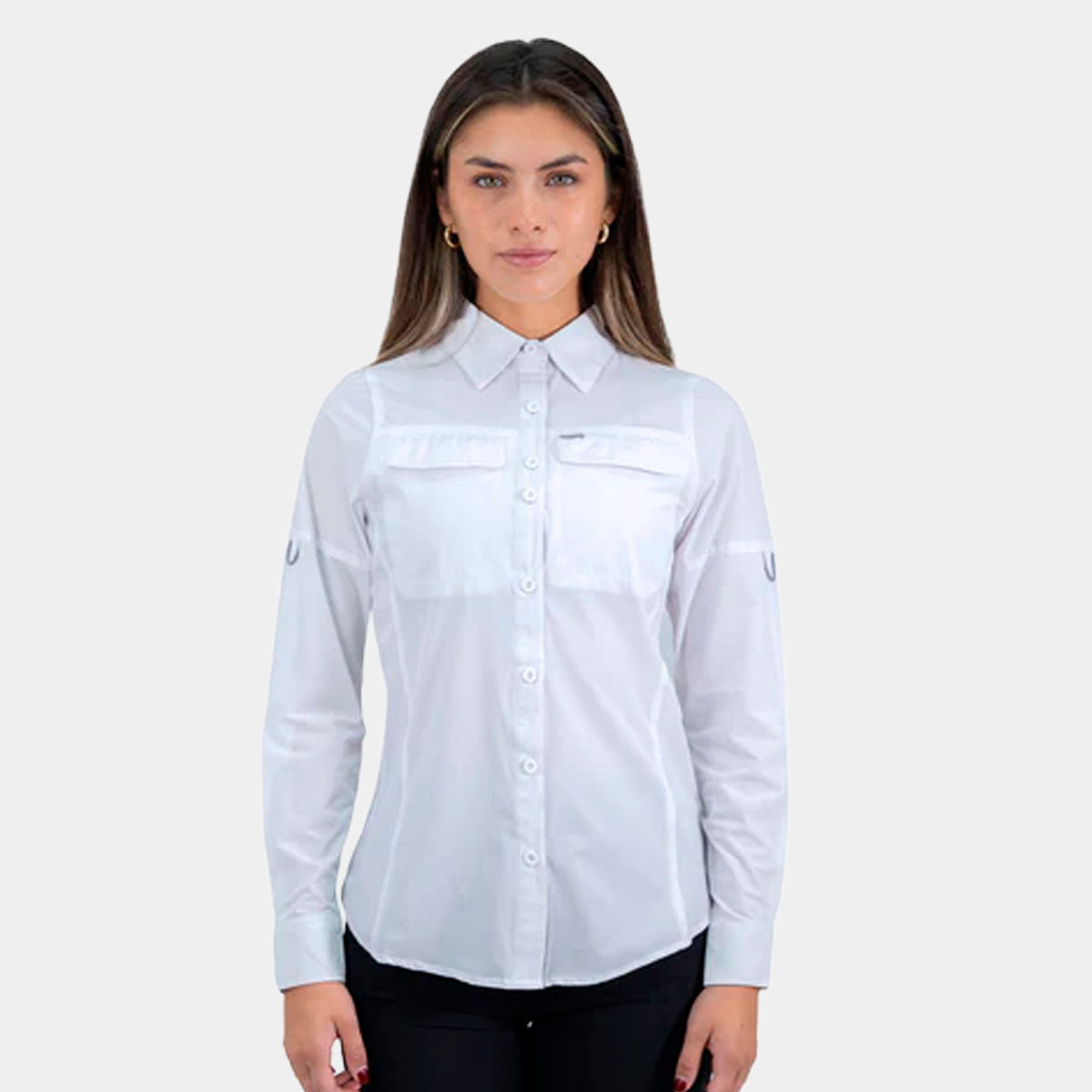 CAMISA ANTAKARI SPANDEX MUJER BLANCA