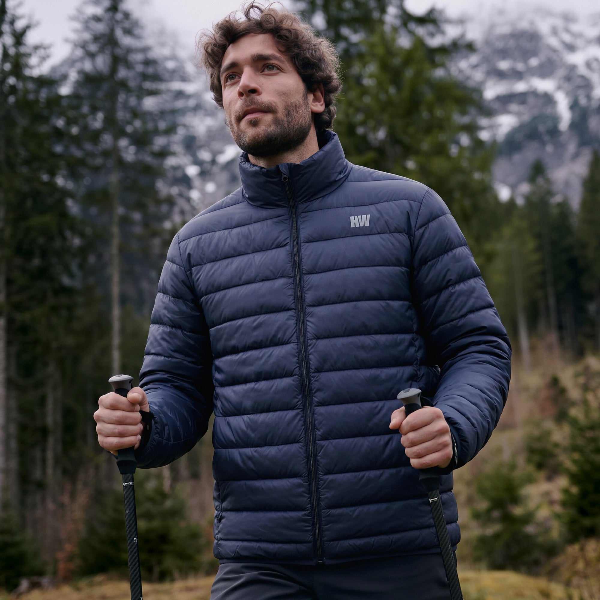 CASACA PLUMA PULLAY PRO HOMBRE AZUL