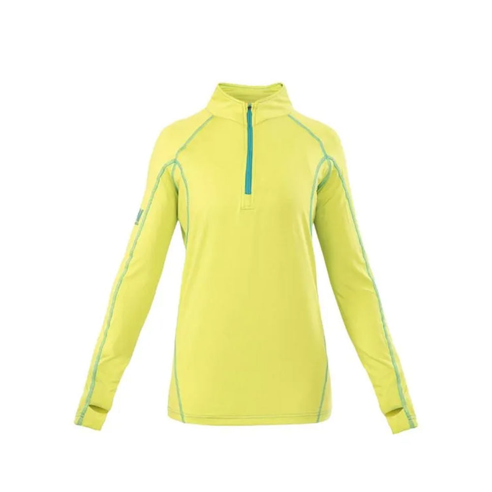 POLERA DRY FIT HW SPX MANGA LARGA MUJER LIME