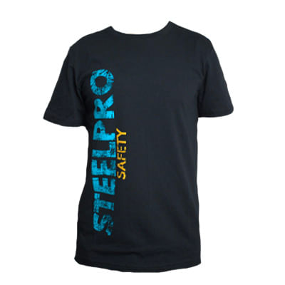 POLO NEGRO STEELPRO LOGO VERTICAL