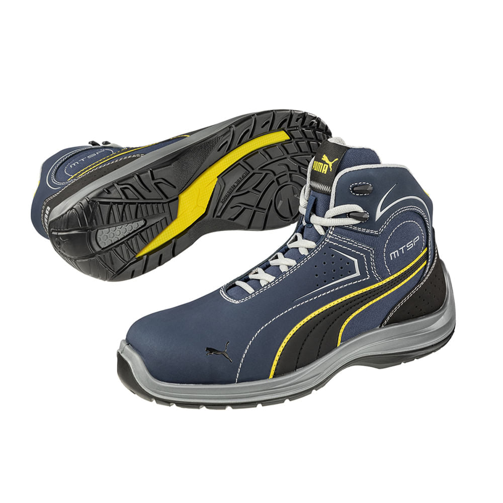BOTA DE SEGURIDAD TOURING BLUE MID SB E P WRU FO SRC PUMA
