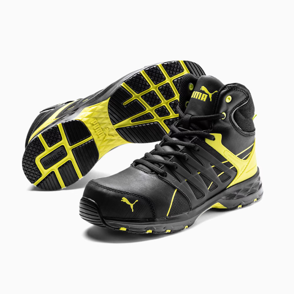 BOTA DE SEGURIDAD VELOCITY 2.0 YELLOW MID S3 ESD HRO SRC PUMA