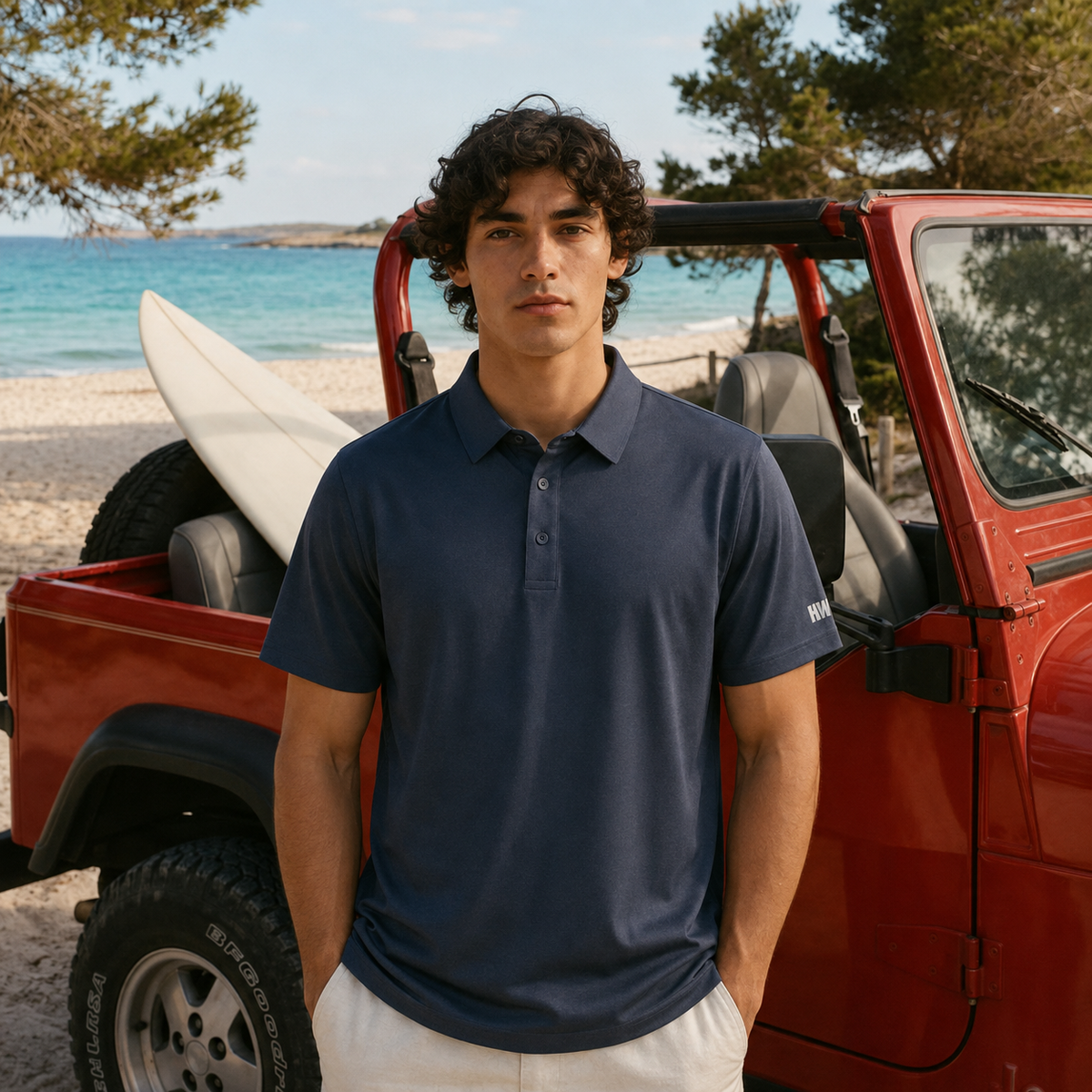 Polera Windsor Manga Corta Gris