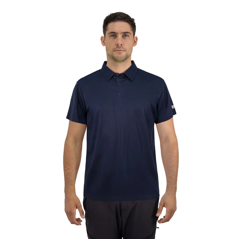 Polera Windsor Manga Corta Azul