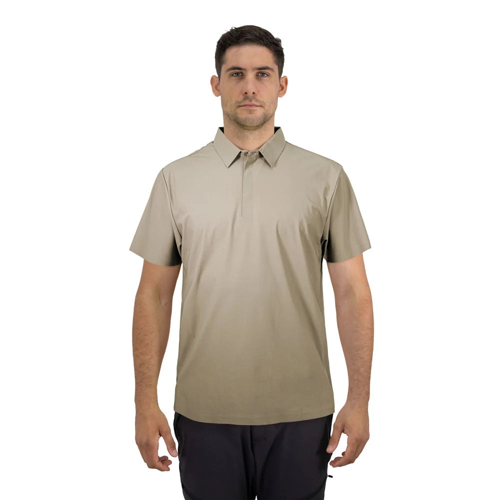 Polera Woods Manga Corta Oliva