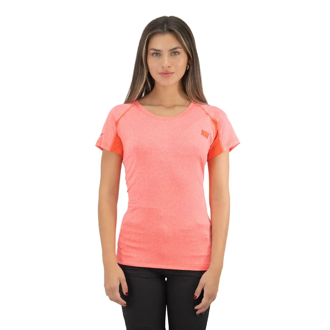 POLERA DRY FIT HW SPX MANGA CORTA MUJER CORAL