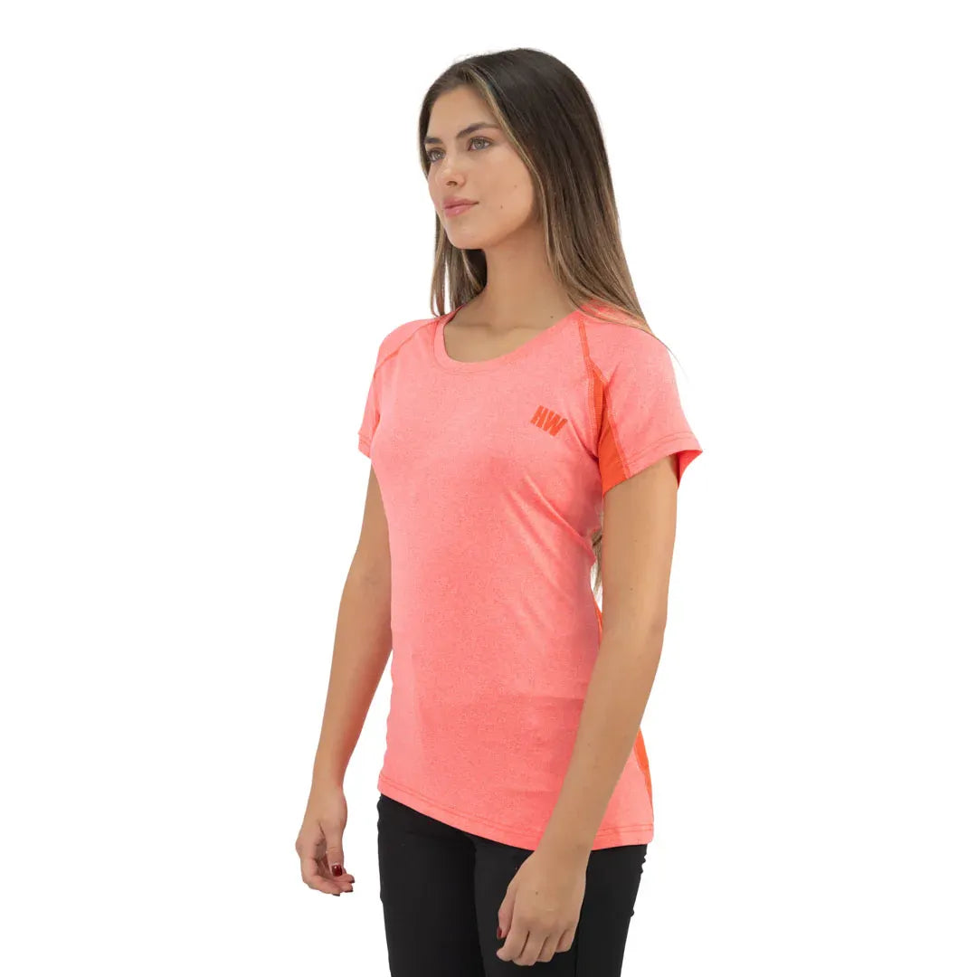 POLERA DRY FIT HW SPX MANGA CORTA MUJER CORAL