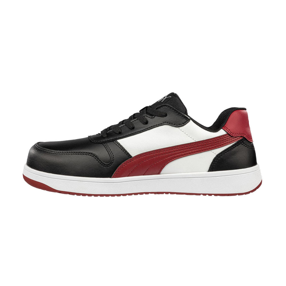 ZAPATILLA DE SEGURIDAD FRONTCOURT BLK/WHT/RED LOW S3L ESD FO HRO SR