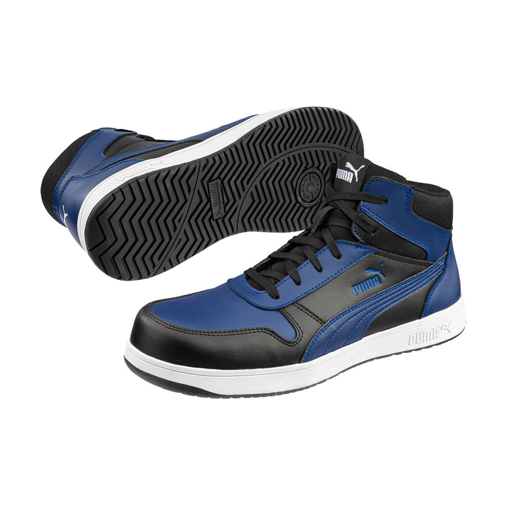 ZAPATILLA DE SEGURIDAD FRONTCOURT BLUE/BLK MID S3L ESD FO HRO SR PUMA