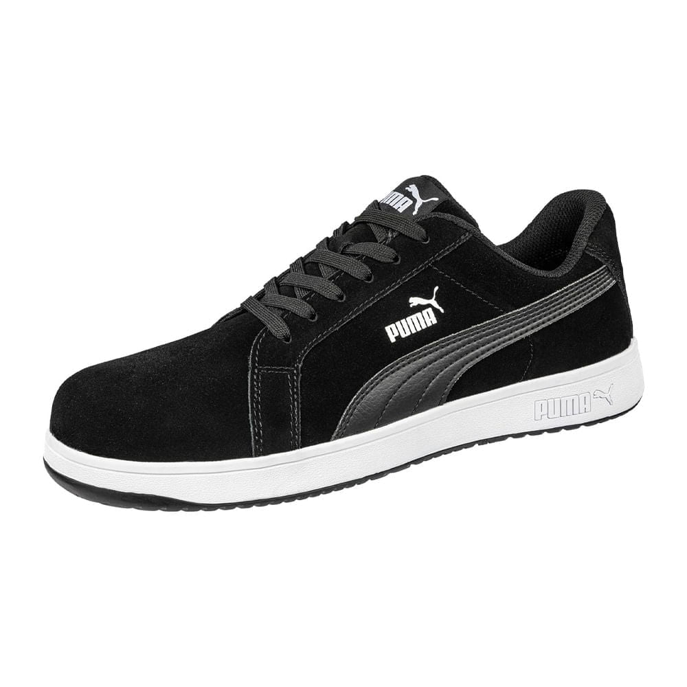 ZAPATILLA DE SEGURIDAD ICONIC SUEDE BLACK LOW S1PL ESD FO HRO SR PUMA
